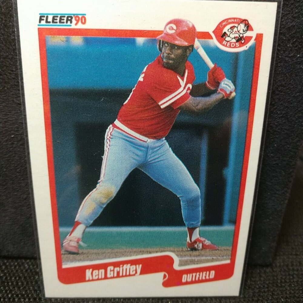 1990 Fleer Ken Griffey Cincinnati Reds #420 Baseball Card. HOF GQ